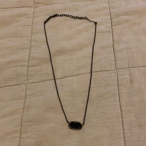 Kendra Scott Black Drusy Necklace